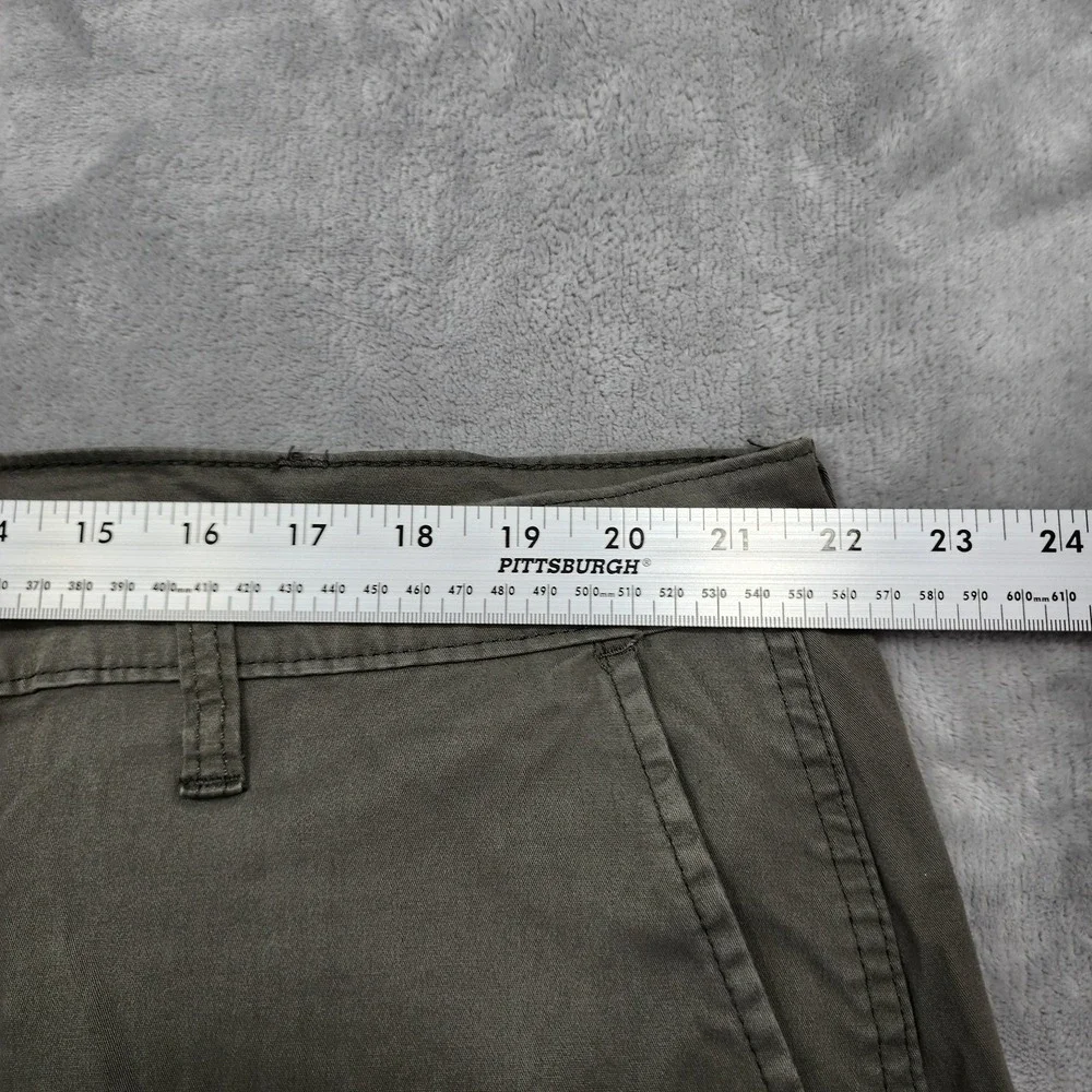 Wrangler Shorts Mens 42 Green Stretch Cargo Chino Relaxed‎ Fit 10 Inseam Casual